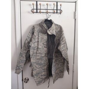 Propper APECS Parka Men's Medium Short Green Air Force ABU Camo Jacket Large